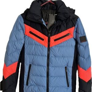 Women's Ski Jacket in Blue and Red